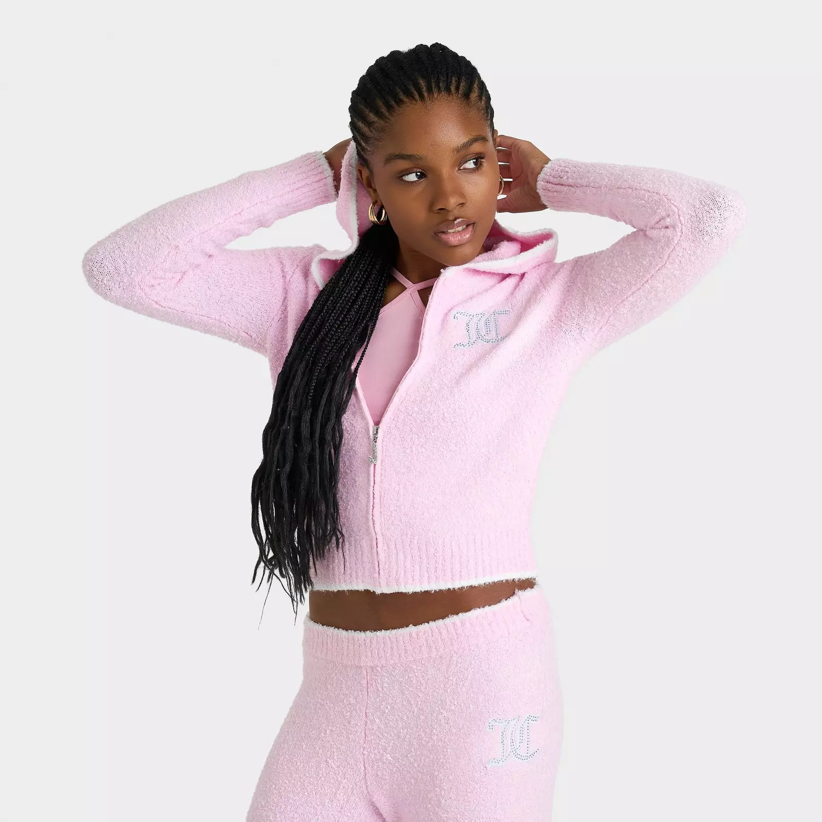 

Толстовка Women's Juicy Couture Knit Full-Zip, розовый