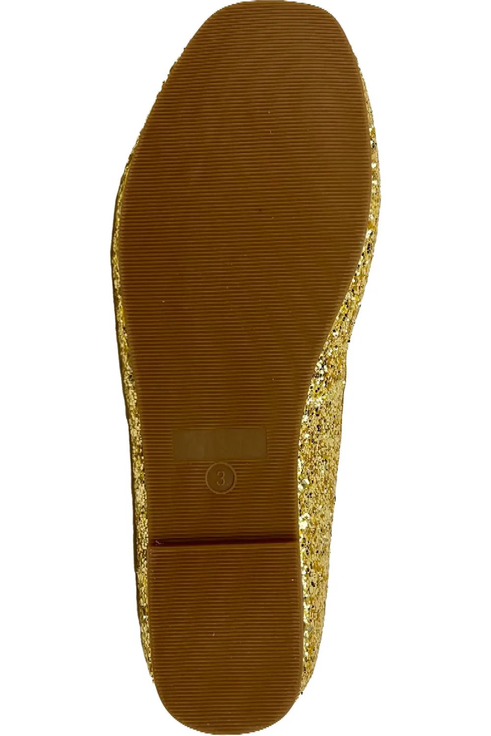 Детские балетки на плоской подошве с бантом Sadie Yosi Samra, Gold Glitter — фото 4