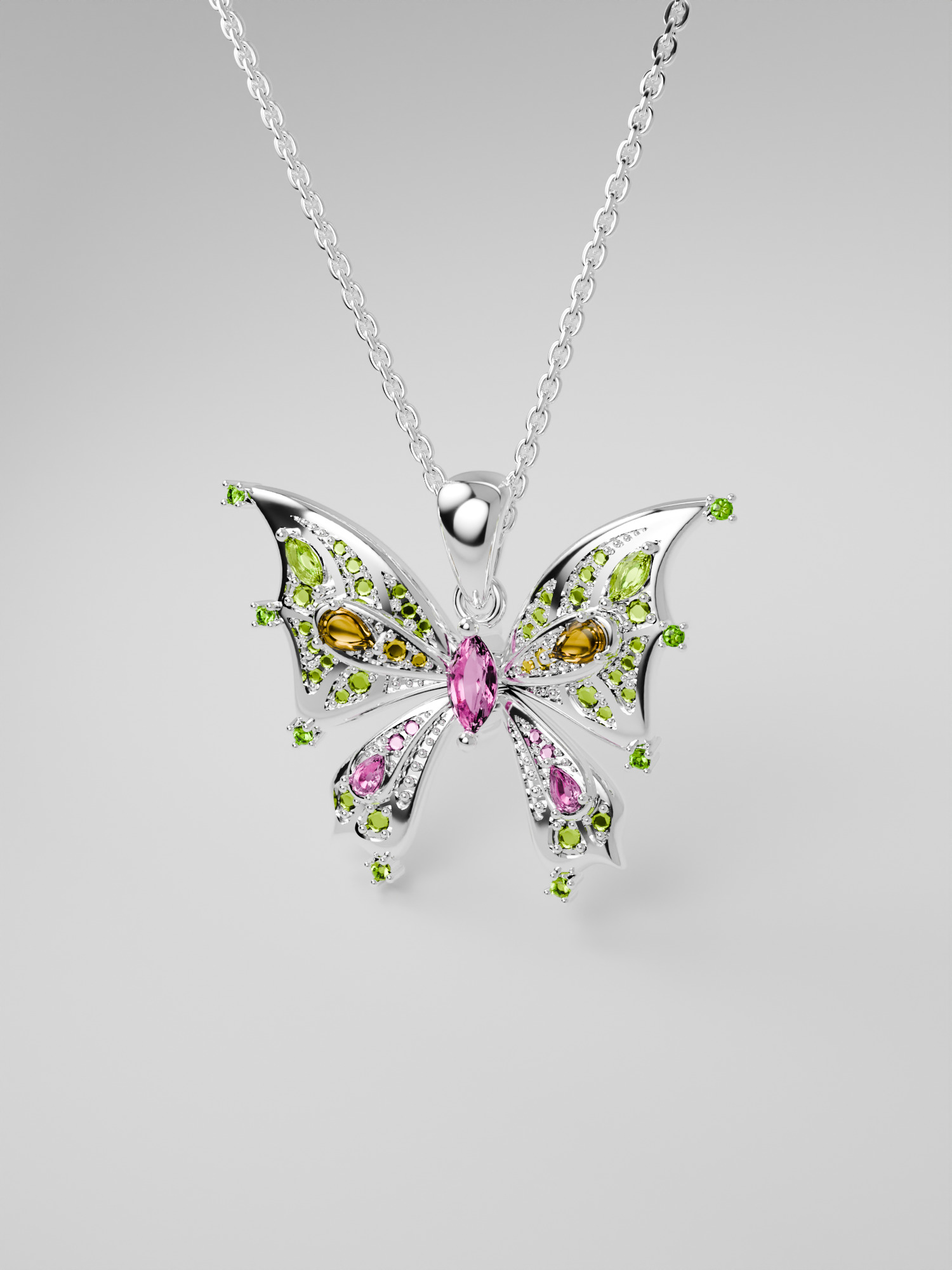 Колье Winx Club X Gadget4entertainment Flora Enchantix, серебро — фото 3