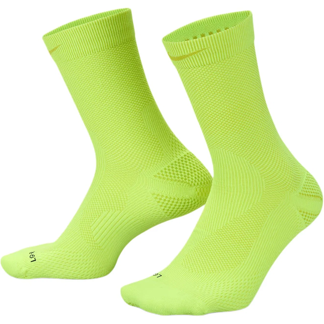 Детские носки с длинным голенищем Nike Running Lightweight Crew Socks, Yellow Green