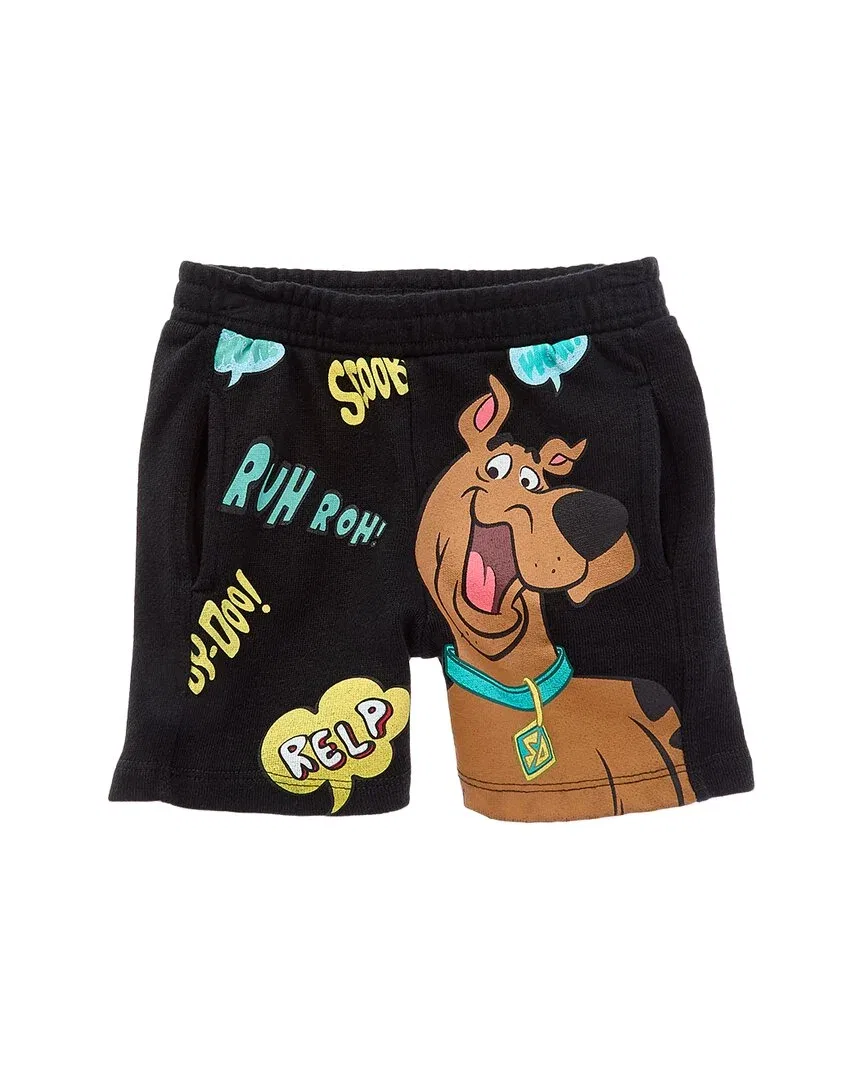 Детские шорты с принтом Scooby Doo Chaser, Black — фото 2
