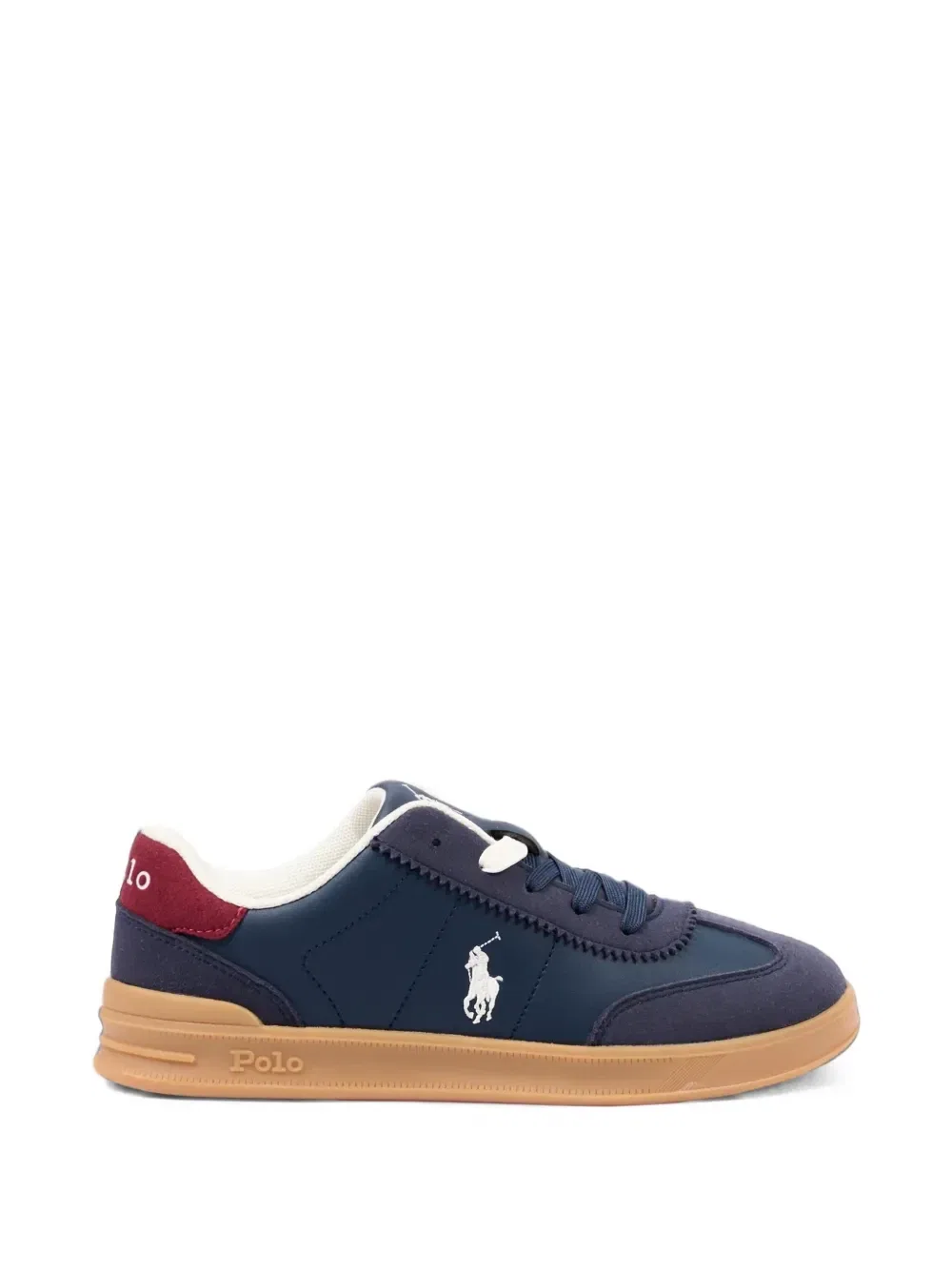 Кроссовки с вышитым пони POLO RALPH LAUREN KIDS, синий — фото 2