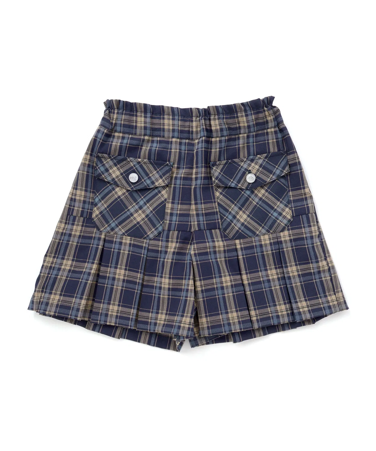 Детские шорты-кюлоты с классическим клетчатым принтом BeBe Petits Pois Vert, Blue
