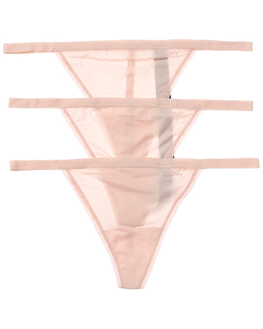 

Трусики-стринги DKNY Active Comfort 3 шт, розовый