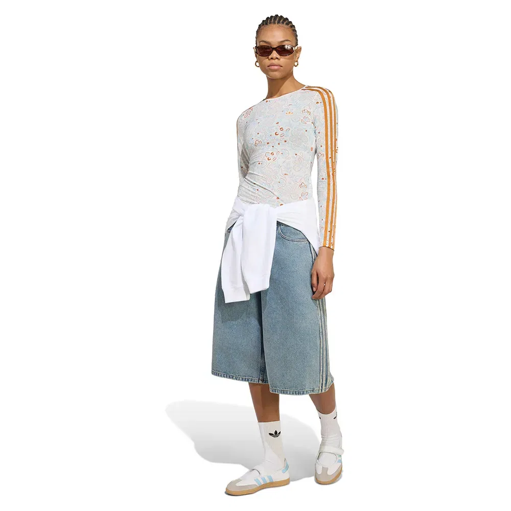 Футболка с длинным рукавом Mesh Graphic Adidas Originals, белый — фото 4
