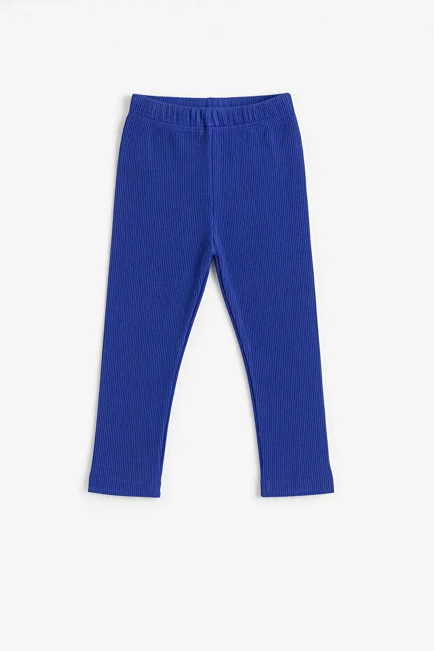 Детские леггинсы для девочек вязаные Kaphone, Navy Blue — фото 2