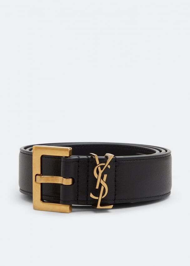 

Ремень SAINT LAURENT Monogram belt, черный