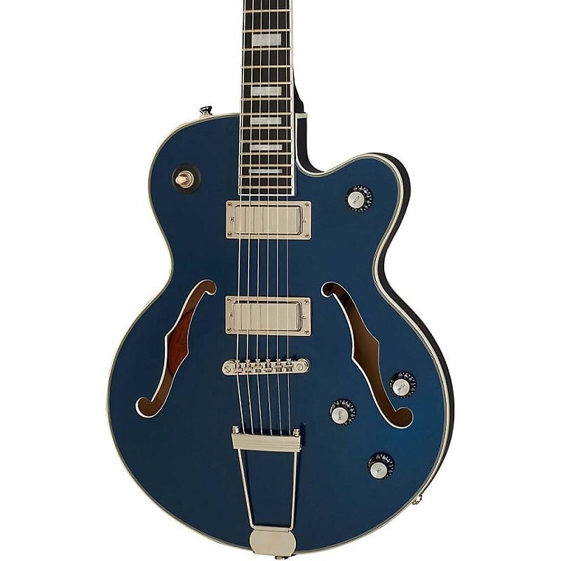 

Epiphone Uptown Kat ES — сапфирово-синий металлик