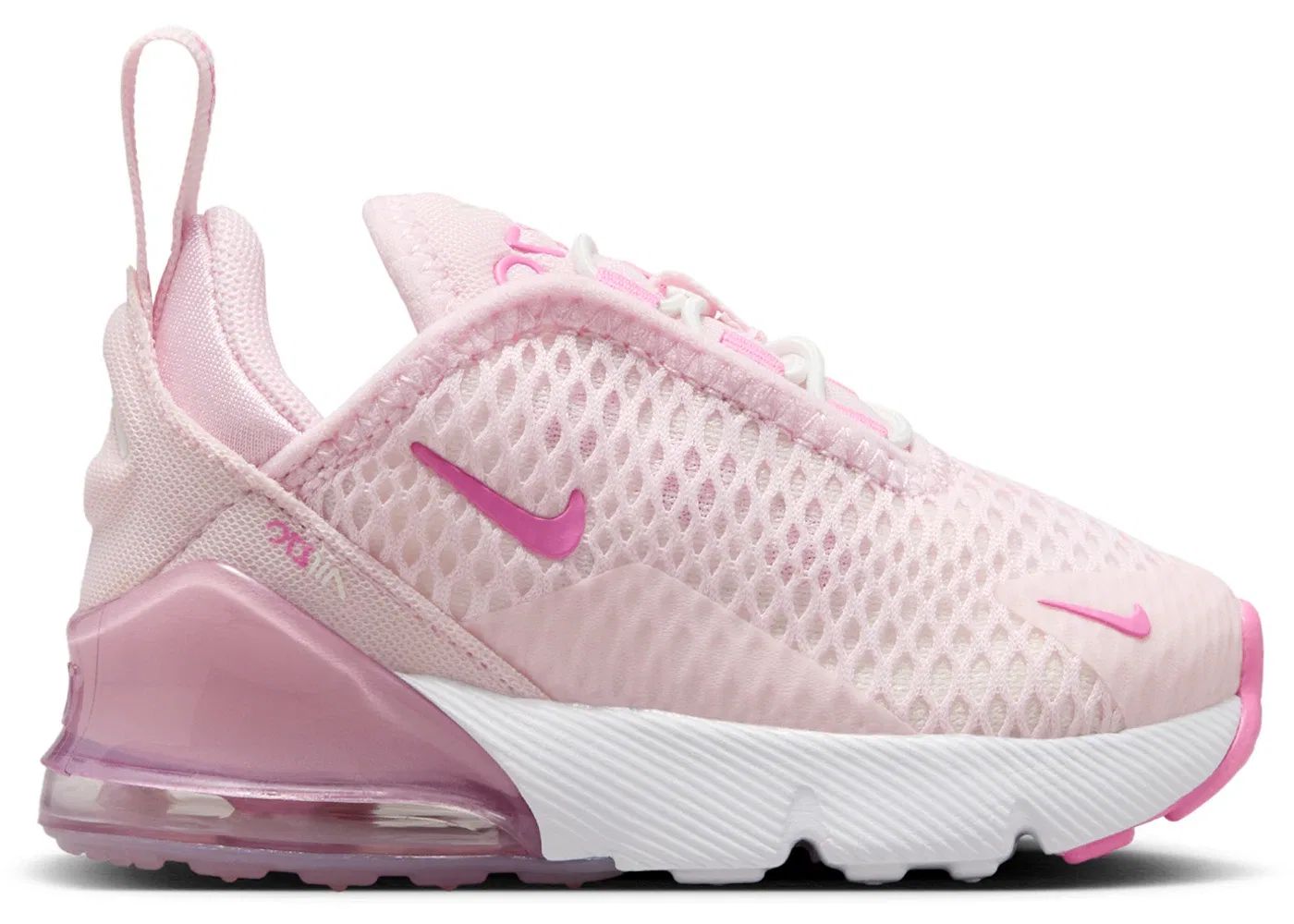 Детские кроссовки с амортизацией Nike Air Max 270 Nike, Pink Foam/Summit White/Platinum Violet/Playful Pink
