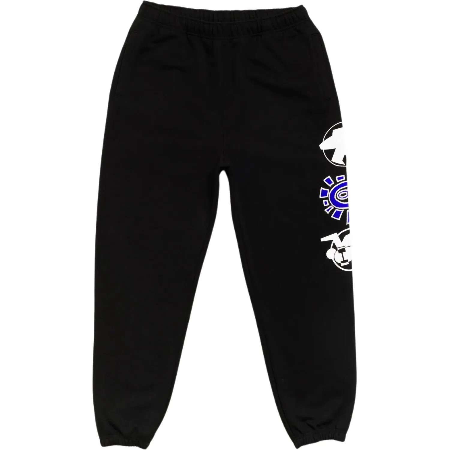 Детские трикотажные спортивные штаны с манжетами Black Stussy