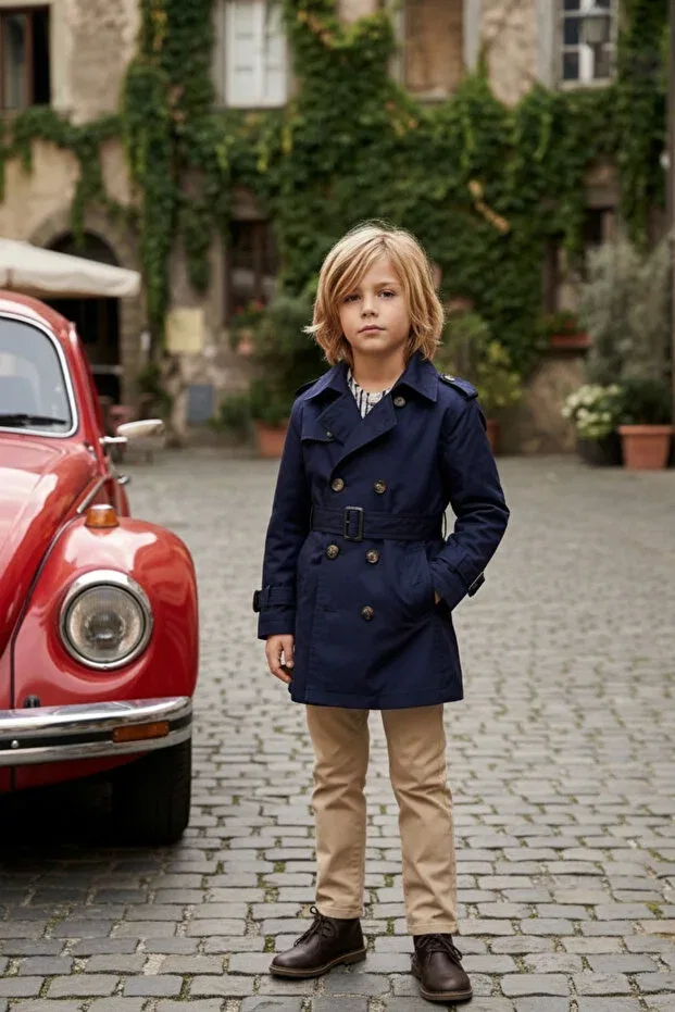 Детское пальто для девочек с водоотталкивающей пропиткой Hc Kids Wear, Navy Blue