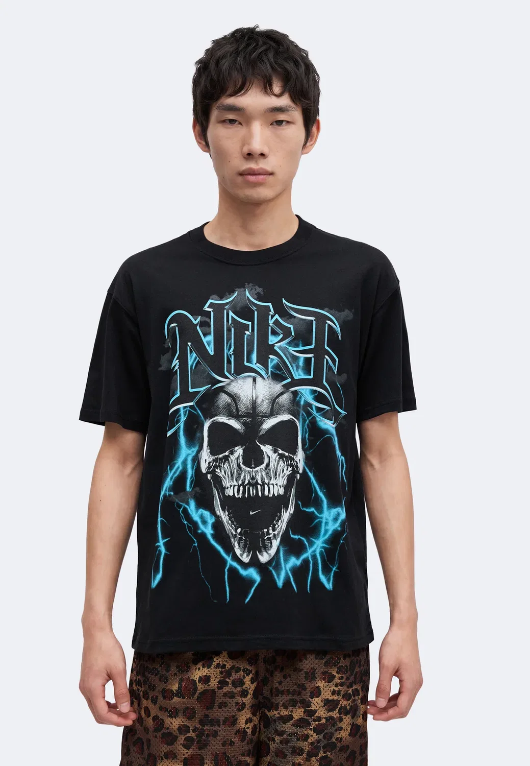 Футболка с принтом черепа на вершине горы M90 Nike Performance, Black