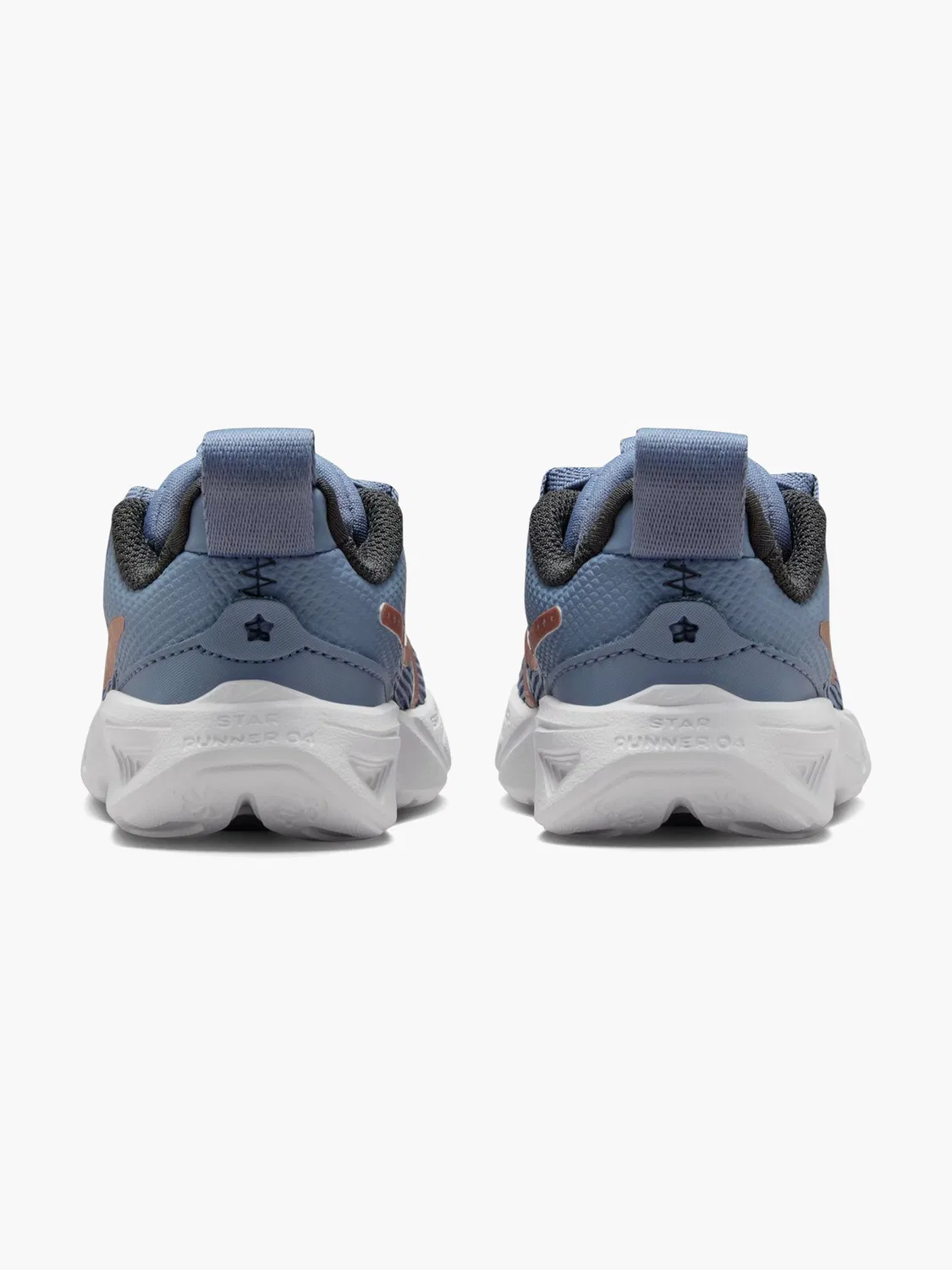 Детские беговые кроссовки с эластичной шнуровкой Nike STAR RUNNER 4 NN TD, синий — фото 3