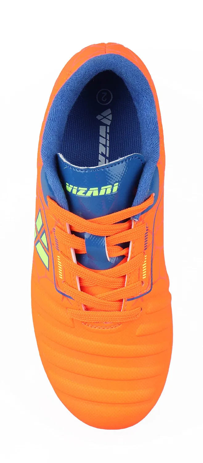 Детские бутсы для мальчиков и девочек Kids Treasure Jr Fg VIZARI, Royal Lime Orange — фото 3