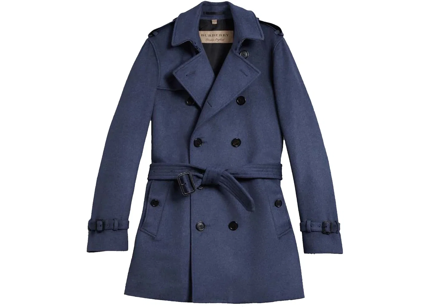 Мужское пальто шерстяное с кашемиром Coat Burberry, Blue