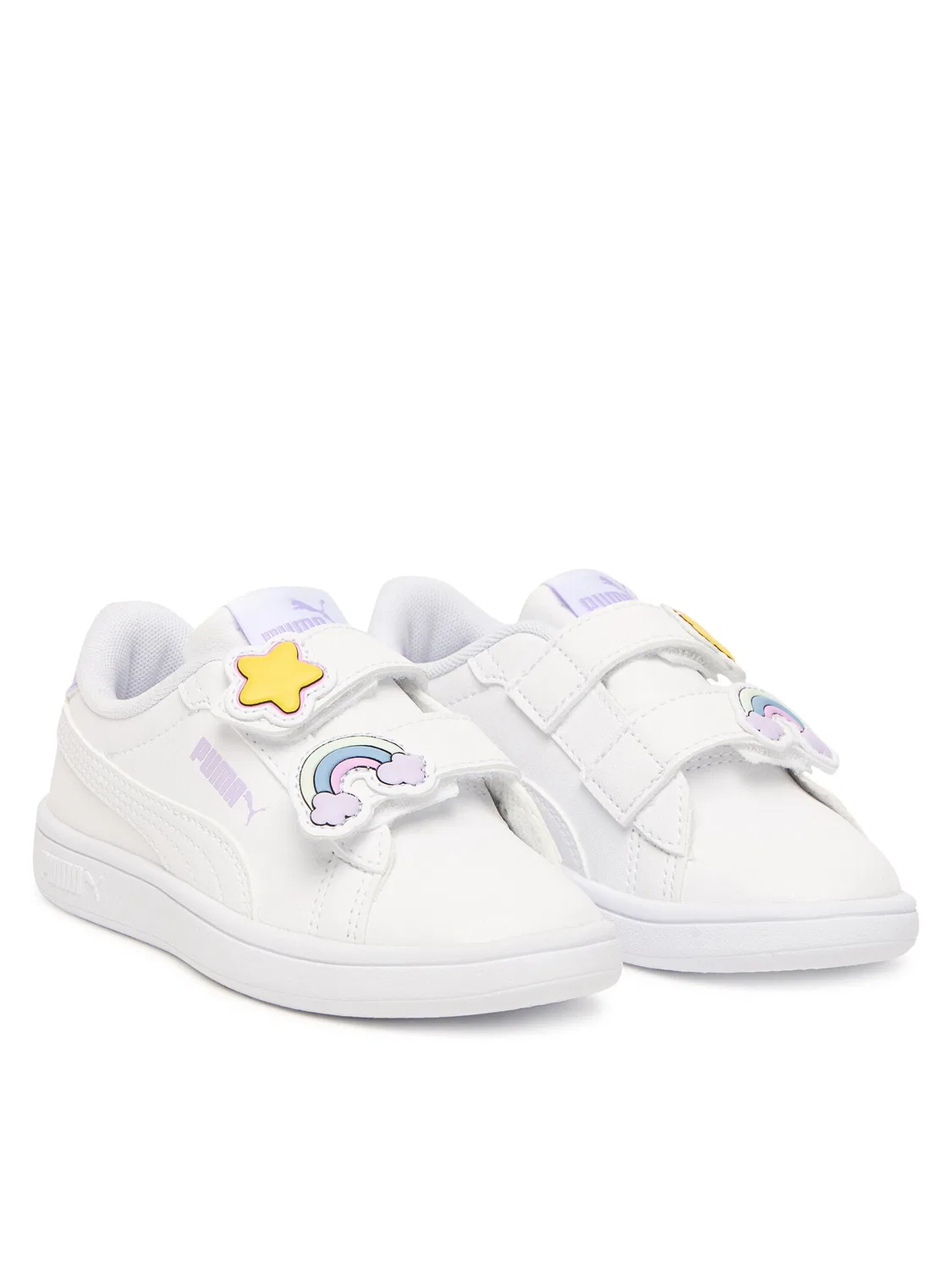 Кроссовки для девочки Smash Badges Puma, белый — фото 2