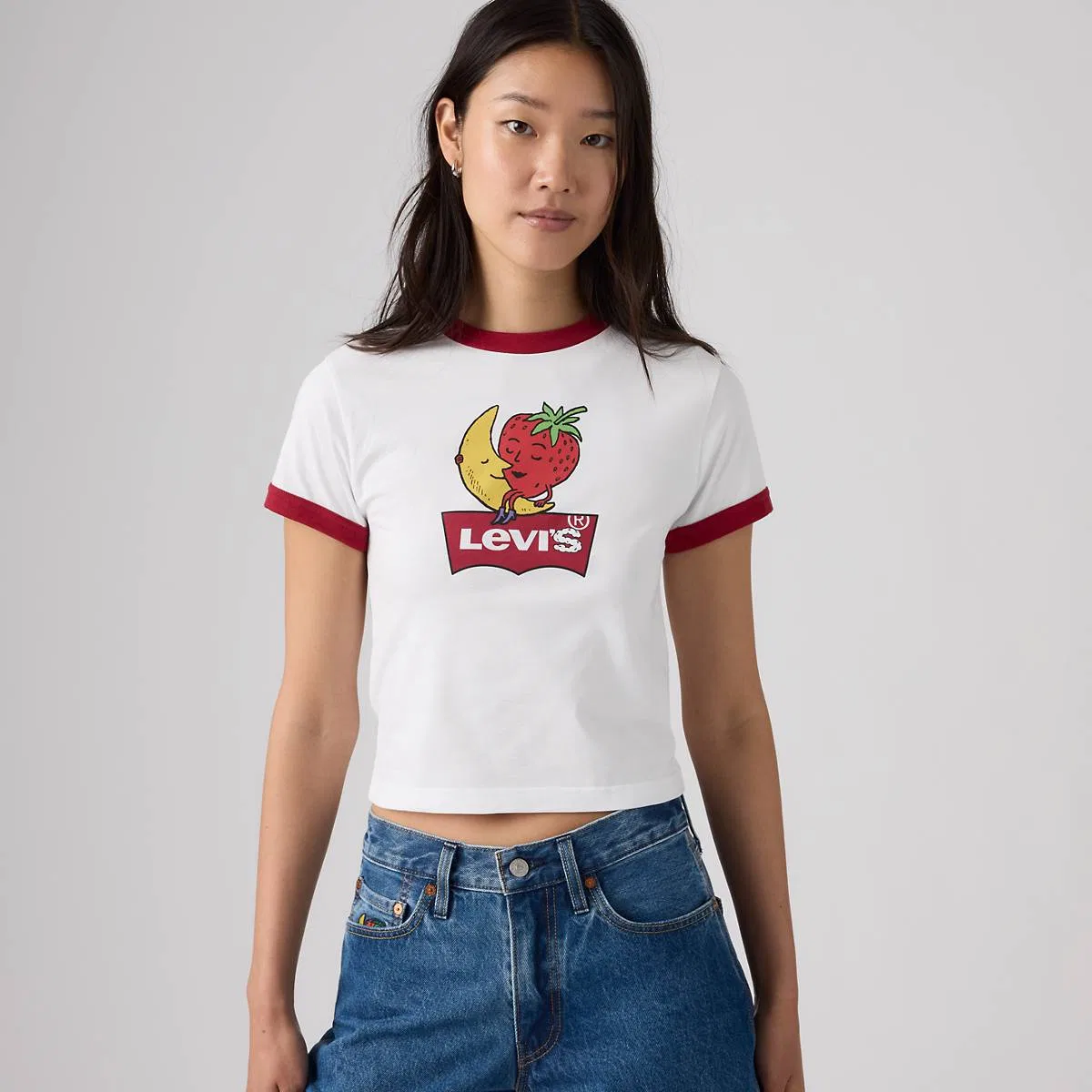 Детская футболка Levi'S x Sky High Farm Goods с контрастной отделкой, Multi-Color