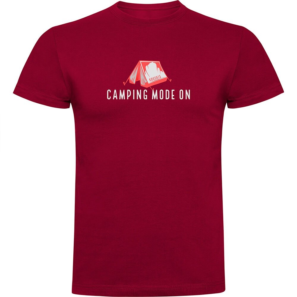 

Футболка с коротким рукавом Kruskis Camping Mode On, красный