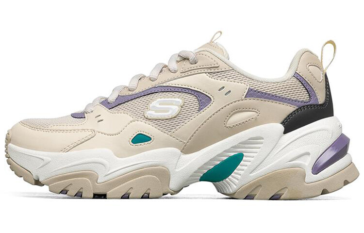 Кроссовки Skechers Stamina V2 Chunky Sneakers Women's Low-Top Natural/Purple