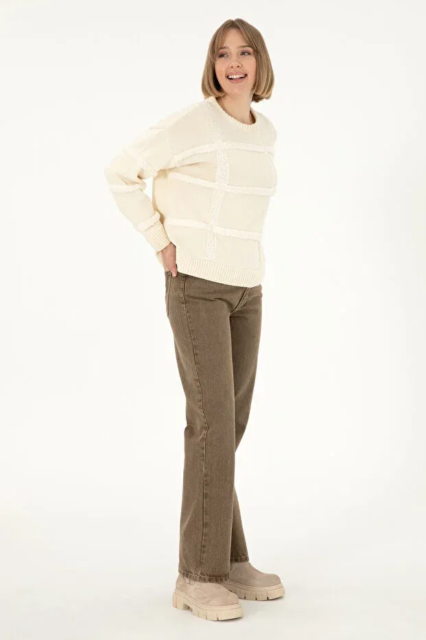 Женские джинсы свободного кроя U.S. Polo Assn., Light Brown — фото 3