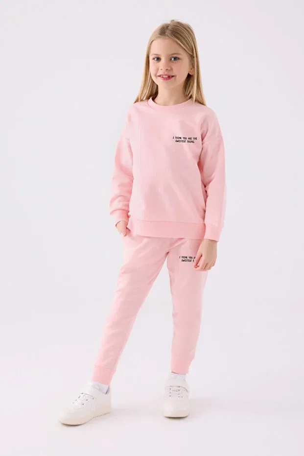 Детский спортивный костюм для девочек с принтом Licensed Rolypoly, Pink