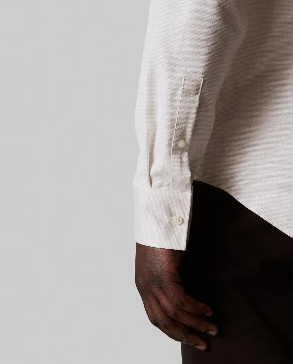 Мужская рубашка из эластичного хлопка slim Beige Calvin Klein, Beige — фото 4