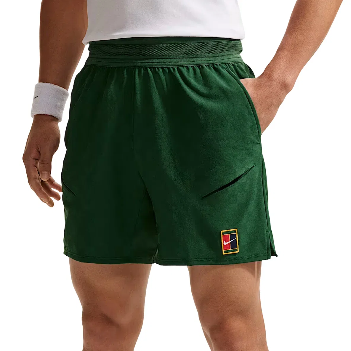 Мужские шорты NikeCourt Slam Dri-FIT, зеленый — фото 2