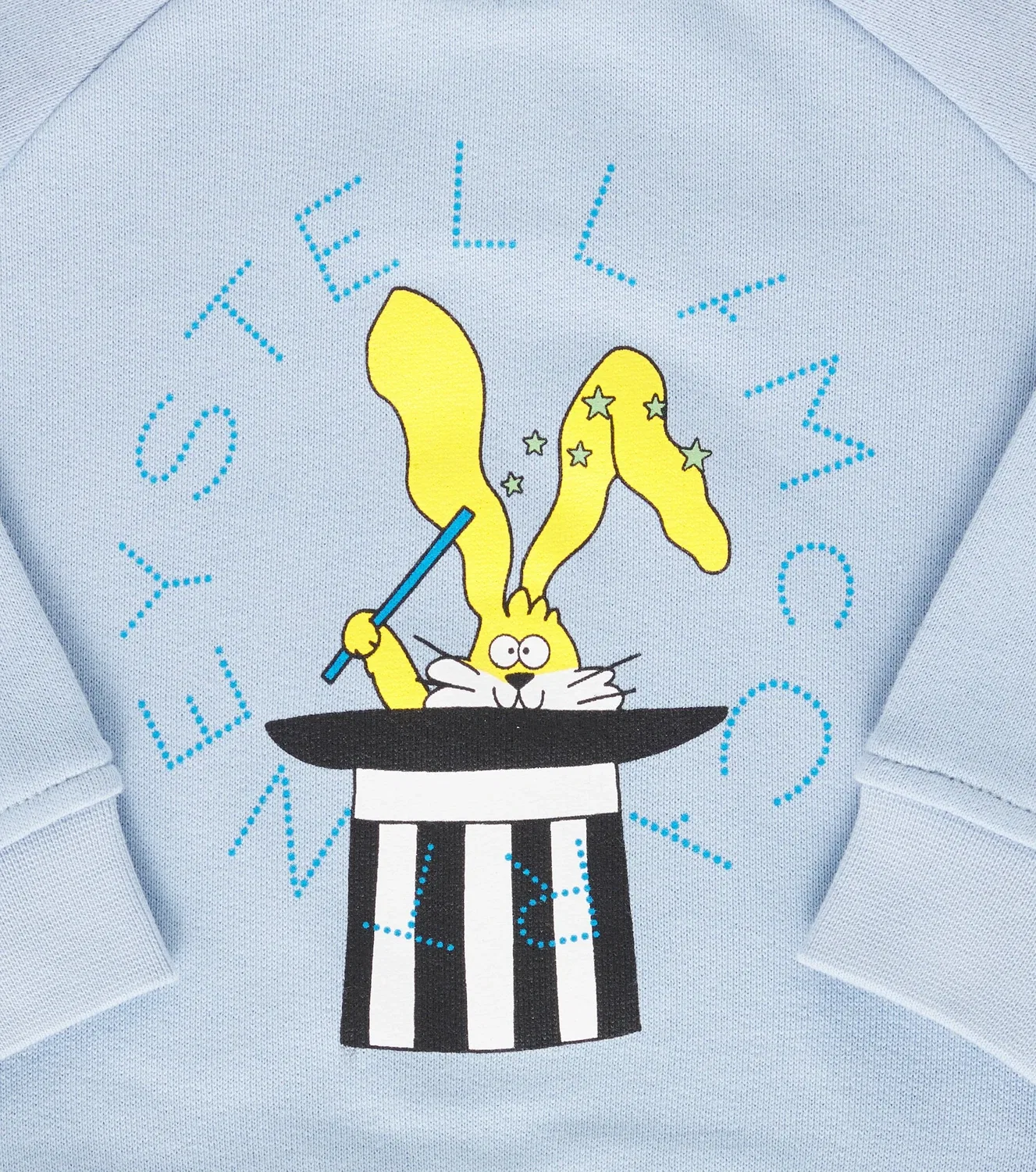 Детская толстовка из хлопка с принтом Stella Mccartney Kids, синий — фото 3