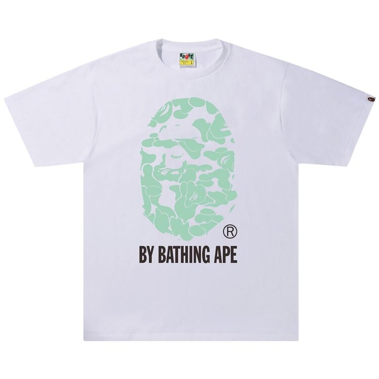 

Футболка BAPE Text Code Camo By Bathing Ape Tee 'White', белый