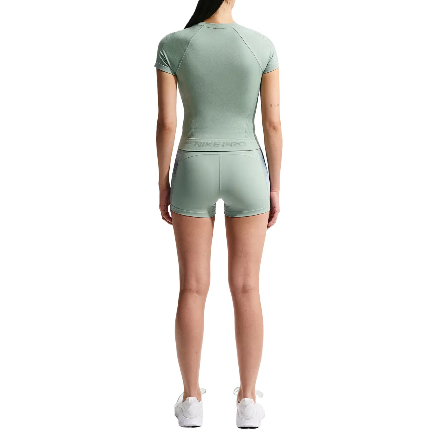 Футболка женская Pro Seamless Dri-FIT Nike, Steam — фото 3