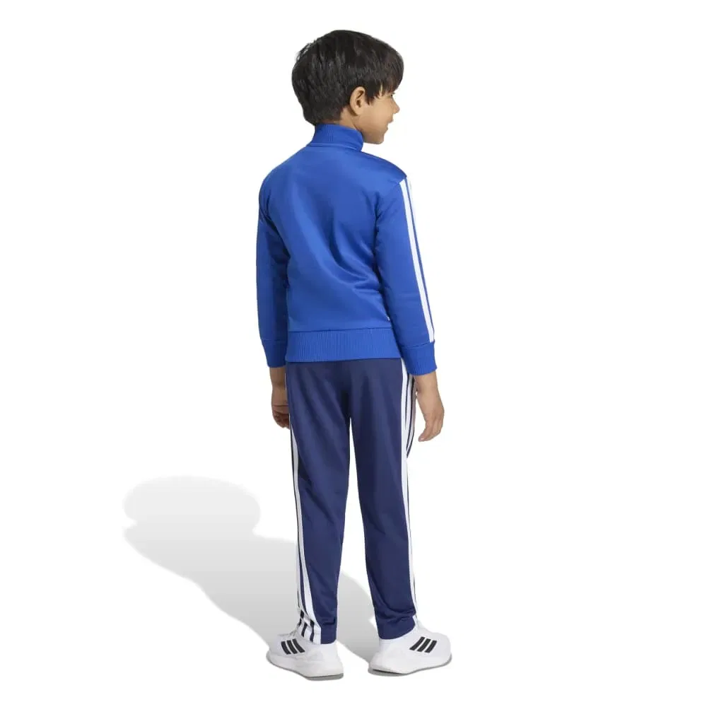 Детский спортивный костюм с принтом Tiberio 3-Stripes Tricot Adidas, Blue — фото 2