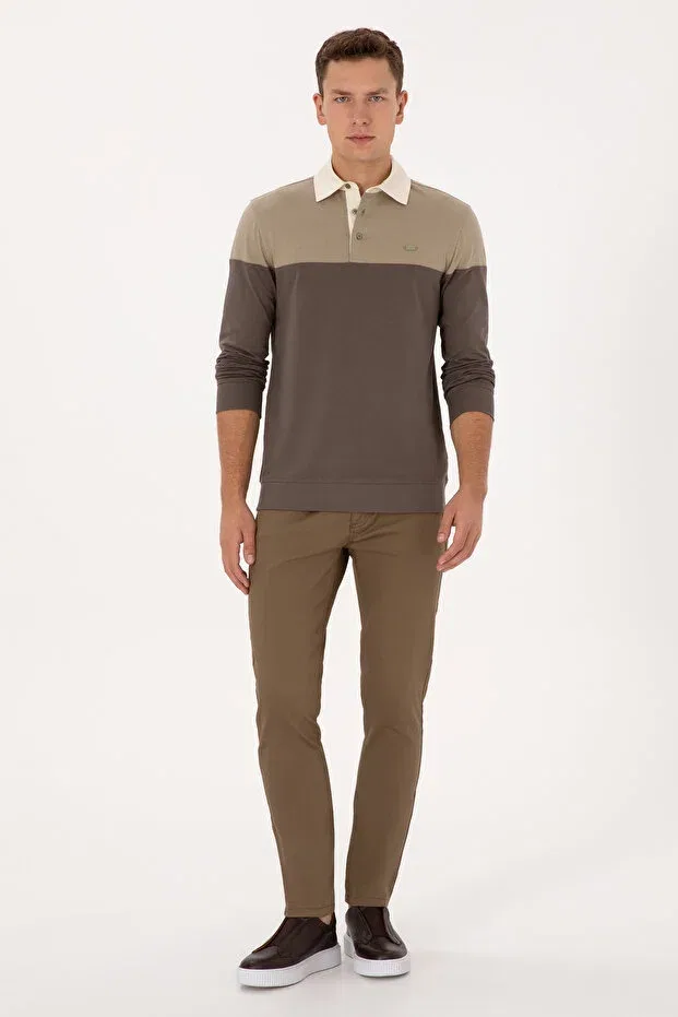 Мужские брюки-чинос из хлопка U.S. Polo Assn., Khaki