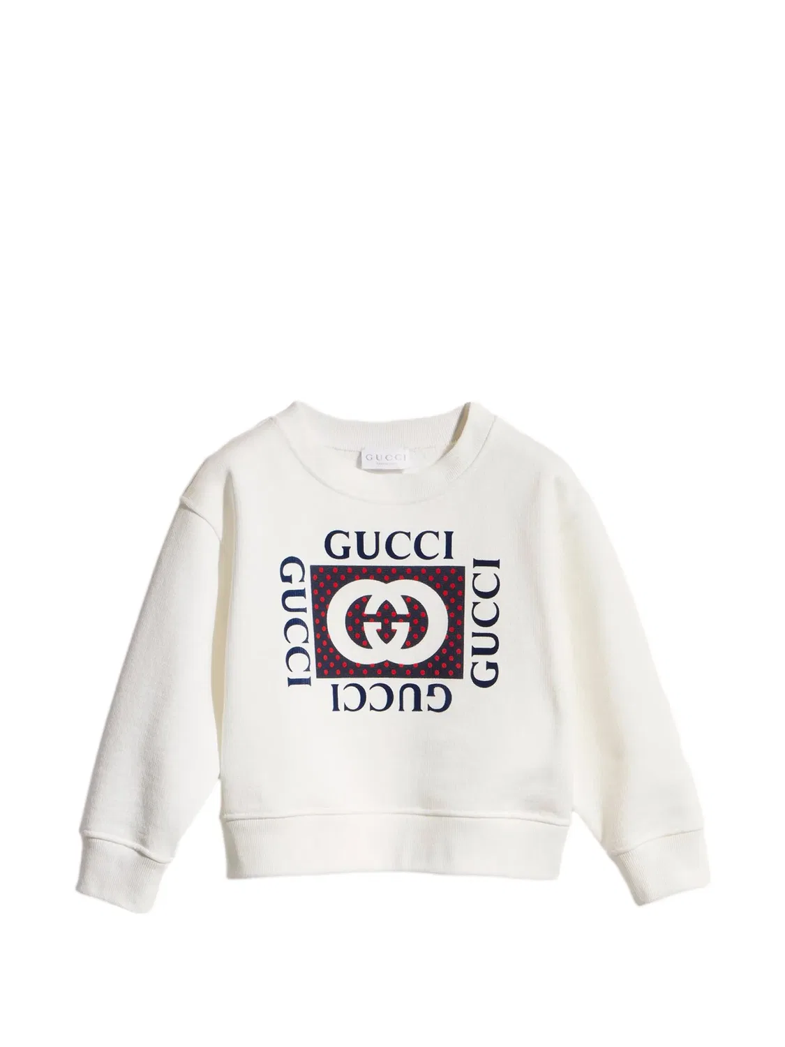 Толстовка с логотипом Gucci Kids, белый