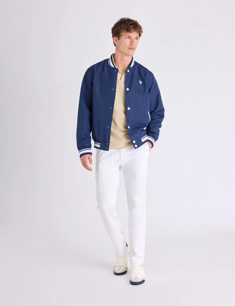 Мужская куртка U.S. Polo Assn. Baseball, классический синий — фото 3