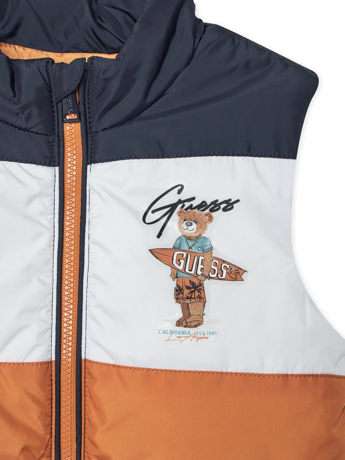 Жилет стандартного кроя для мальчика Guess, темно-синий — фото 3