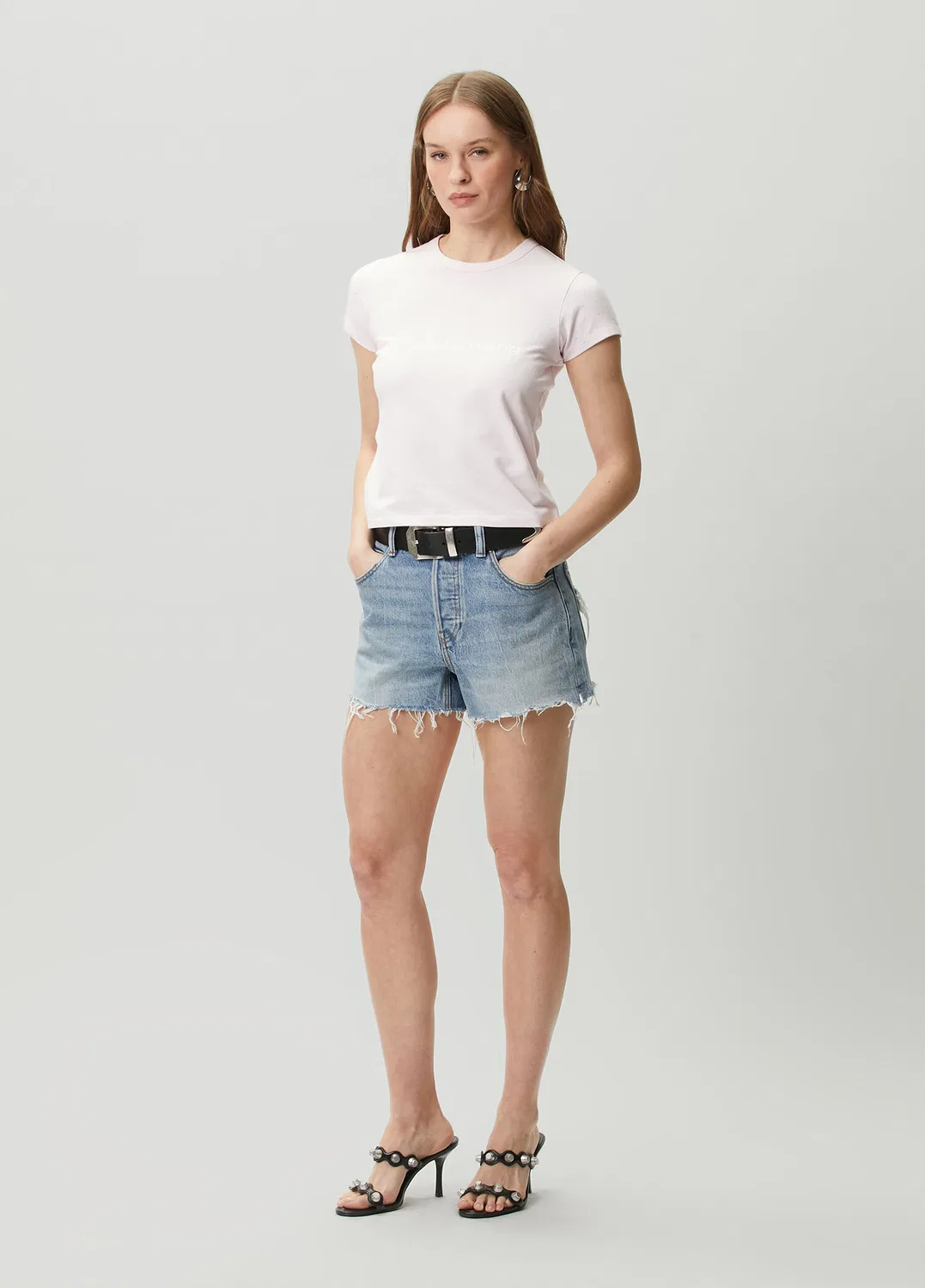 Футболка Alexander Wang, light pink — фото 2