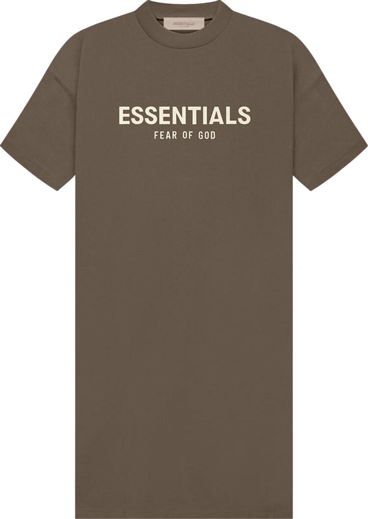 

Платье Fear of God Essentials Tee Dress 'Wood', коричневый