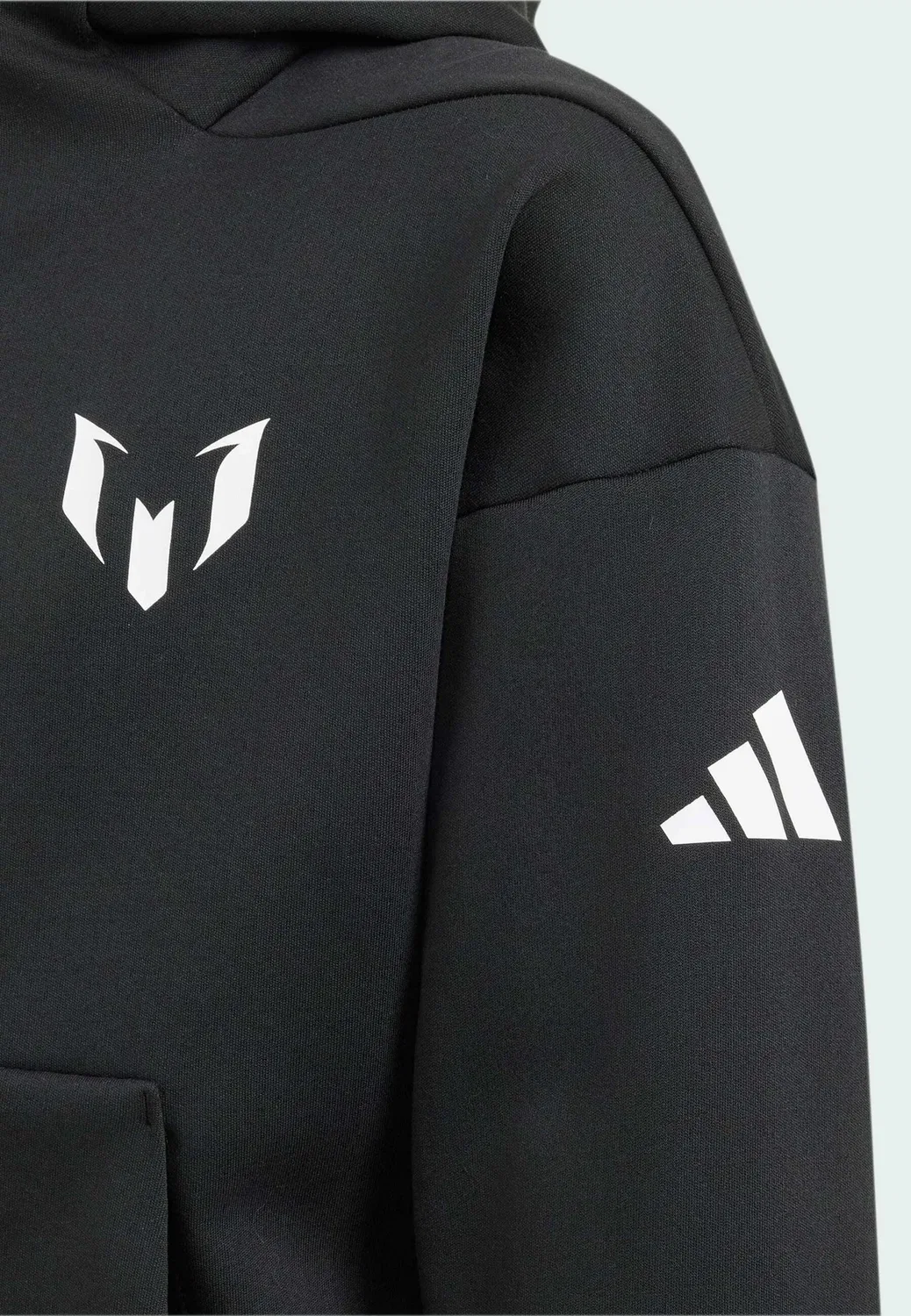 Детская толстовка на молнии Messi zne, унисекс - свитшот на молнии Adidas Performance, Black — фото 3