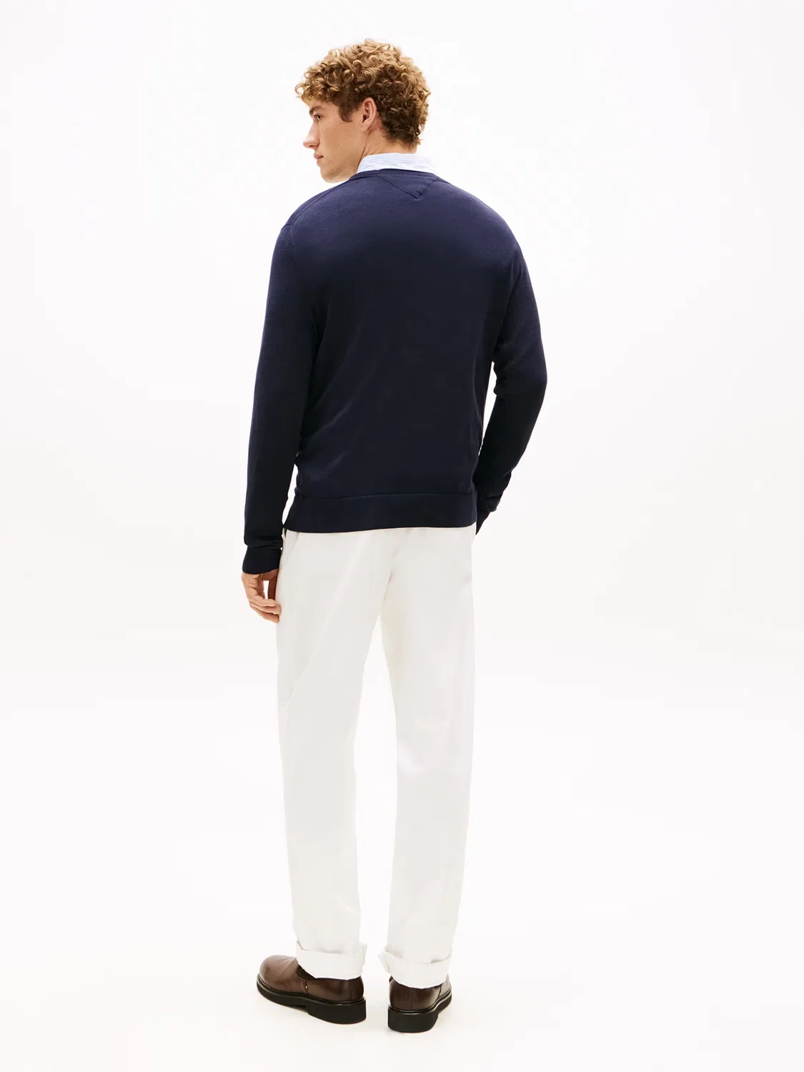 Свитер Tommy Hilfiger ESSENTIAL темно-синего цвета — фото 3