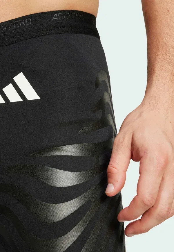 Тайтсы беговые Adidas Performance Adizero control short short running, черный — фото 3