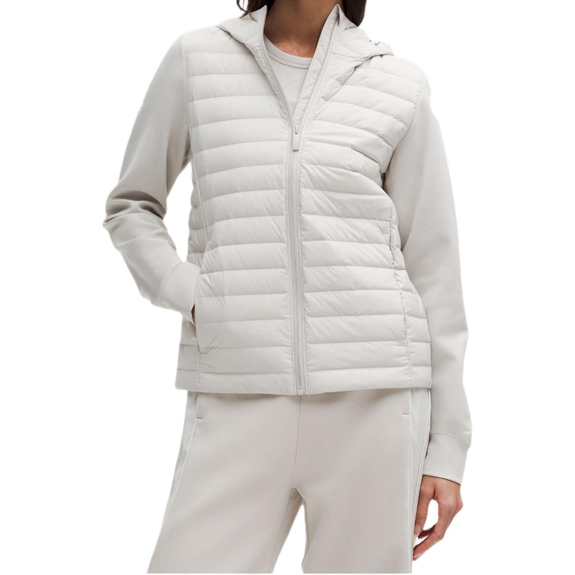 

Пуховик женский с капюшоном легкий Lululemon, dove серый
