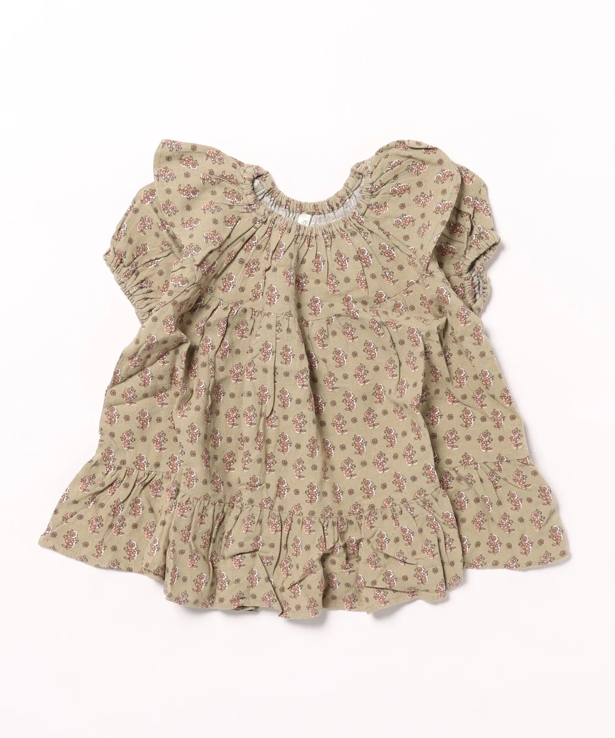 Детское платье с воланами Willow Flower Block Rylee + Cru, Green