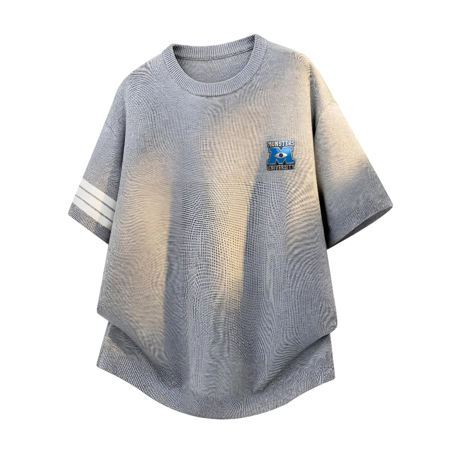Детская футболка с принтом Disney Unisex Crew Neck Moderate Straight Fit Disney, Heather Gray