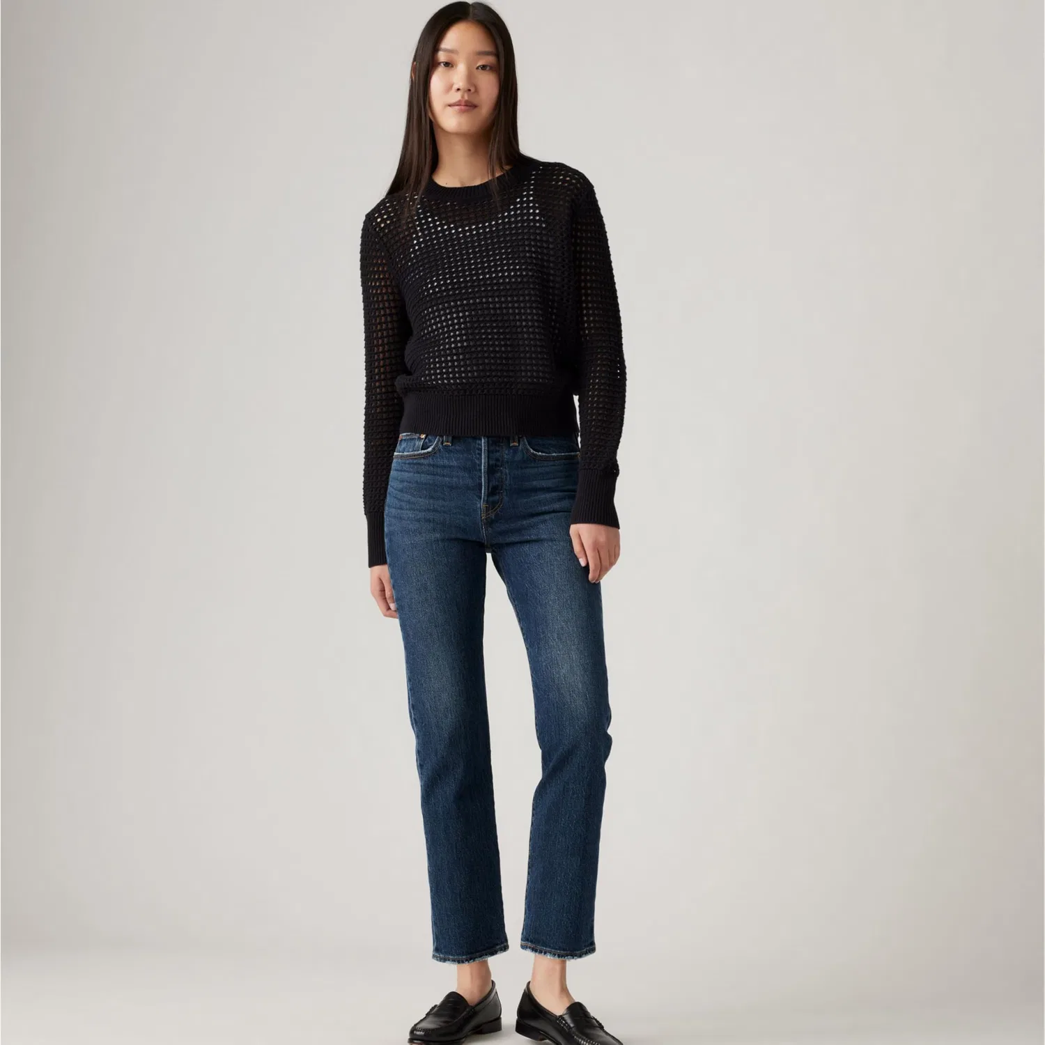 Женские джинсы прямого кроя Wedgie Levi's, Indifferent Indigo — фото 4