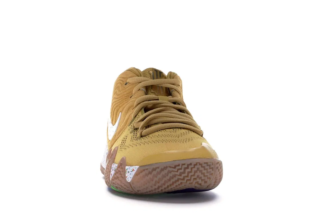 Детские кроссовки для мальчиков с кроссовками Nike Kyrie 4, Metallic Gold Coin/White — фото 2