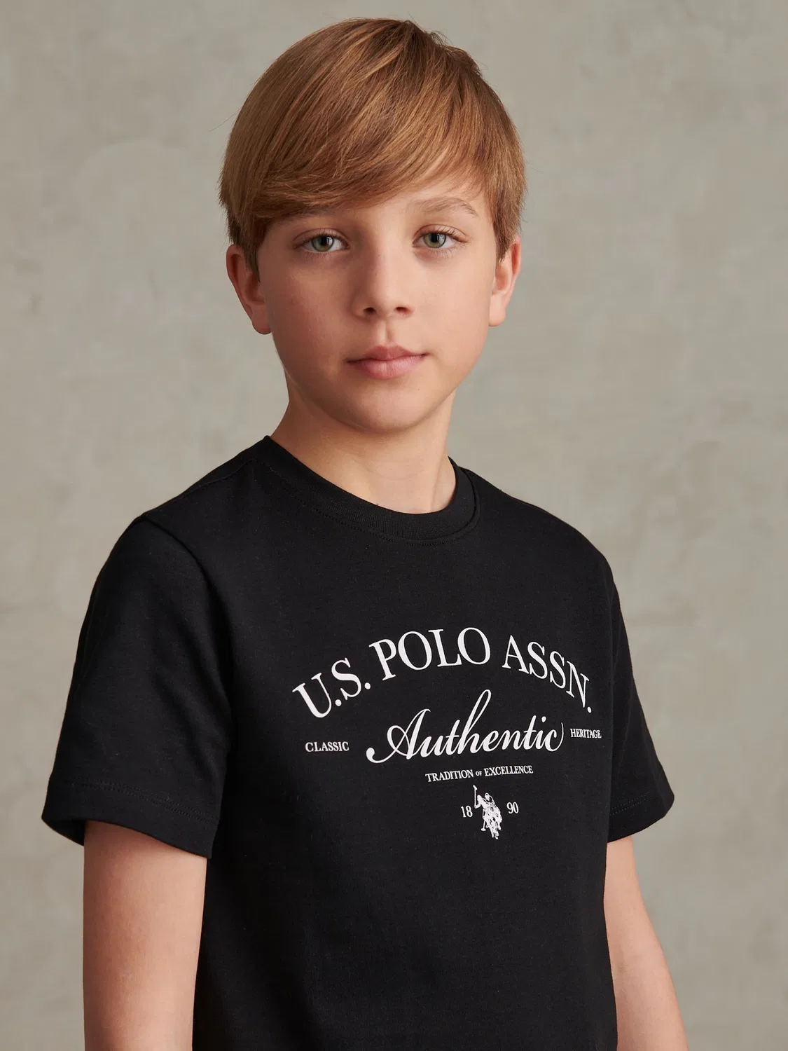 Футболка с графическим принтом Arch Script U.S. Polo Assn, черный — фото 2