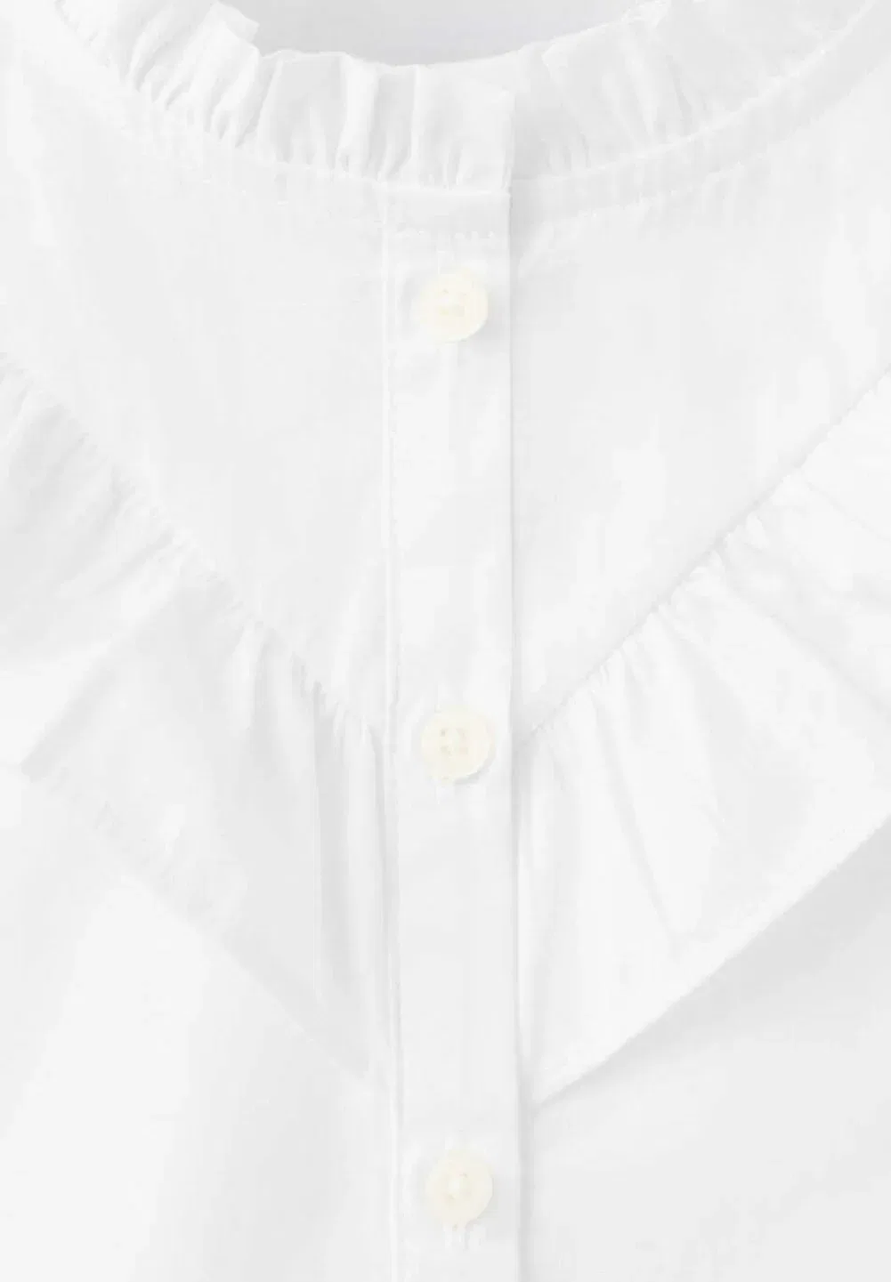Детская блузка на пуговицах Mango Kids, White — фото 3