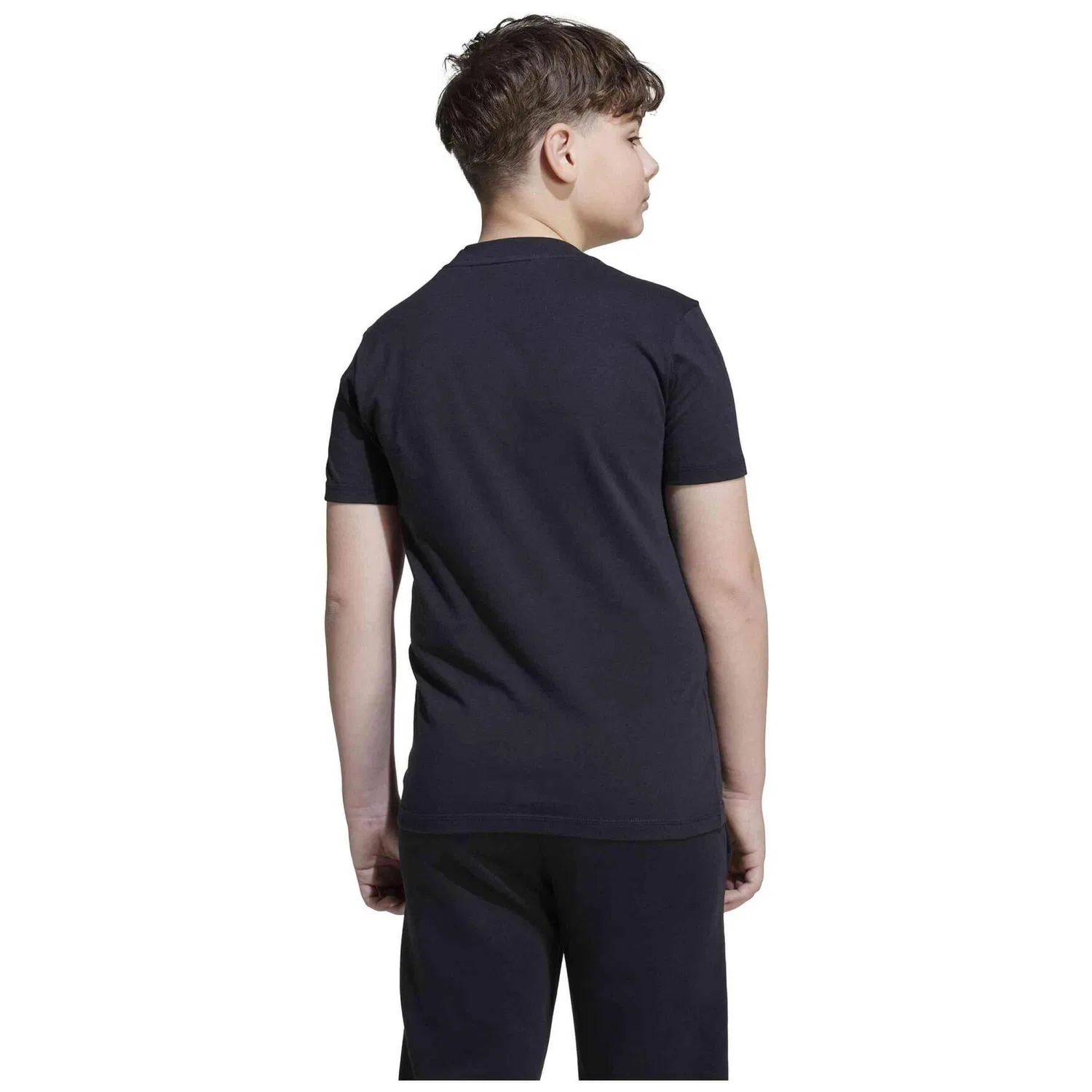 Детская хлопковая футболка adidas J BL TEE 160, Schwarz — фото 4