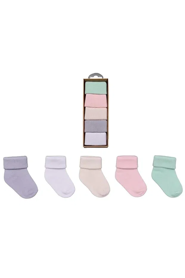 Детские носки хлопковые 5 пар Bys Baby Fashion, Multicolor — фото 3