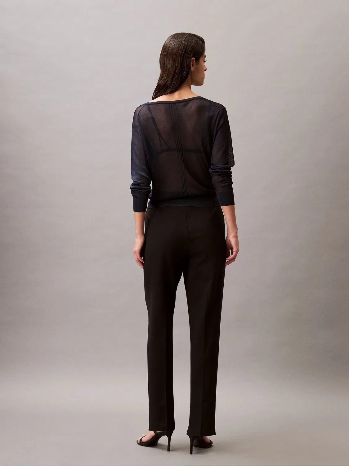 Брюки зауженные Calvin Klein Black — фото 4